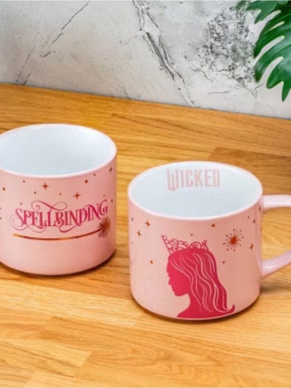Wicked Glinda Mug Pink ZAK! Spellbinding Cup The Good Witch New!